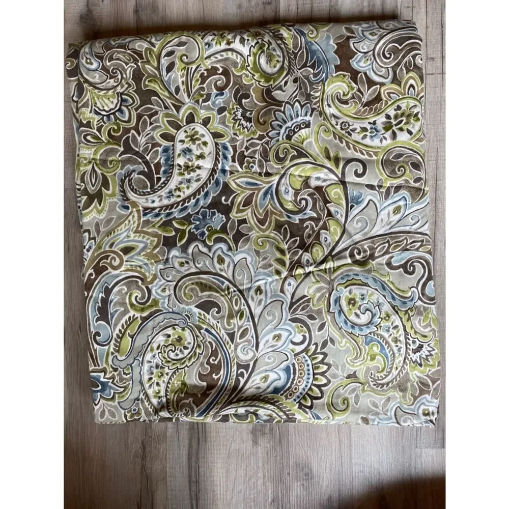 Raymond Waites Paisley Print Decorative in Brown, Green & Blue Duvet